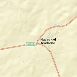 Navas del Madroño Street Map