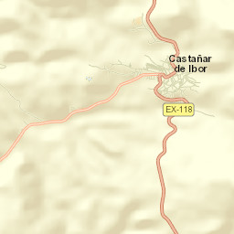 Castañar de Ibor Street Map