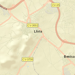 Llíria Street Map