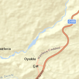 Çat İlçesi Street Map