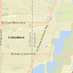 Columbine Valley Street Map