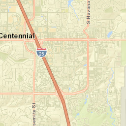 9742 East Dry Creek Road, Centennial, CO Street Map