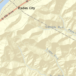 Paden City Street Map