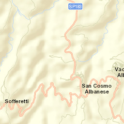 San Cosmo Albanese Street Map