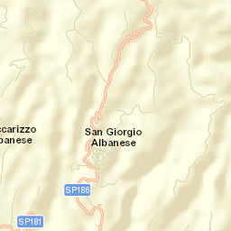 San Giorgio Albanese Street Map