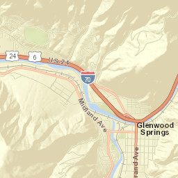 Glenwood Springs Street Map