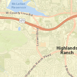 9344 Dorchester Street Highlands Ranch CO Street Map