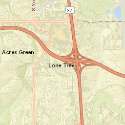 10375 Park Meadows Drive, Lone Tree, CO Street Map
