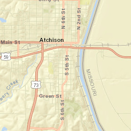 801-899 George Street, Atchison, KS Street Map