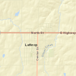 706 Oak Street, Lathrop, MO 64465, USA Street Map