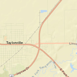 Taylorville Street Map
