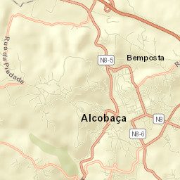 Alcobaça Street Map