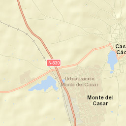 Casar de Cáceres Street Map
