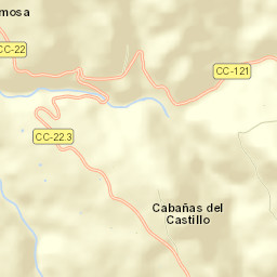 Cabañas del Castillo Street Map