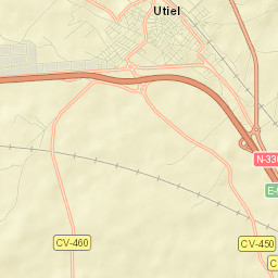 Utiel Street Map