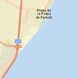 La Pobla de Farnals Street Map