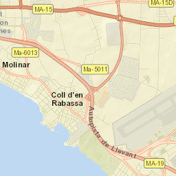Coll d'en Rabassa Street Map