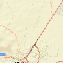 Guspini Street Map