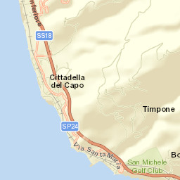 Cittadella del Capo Street Map