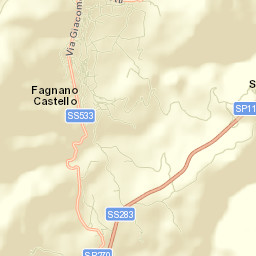 Fagnano Castello Street Map