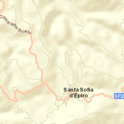 Santa Sofia d'Epiro Street Map