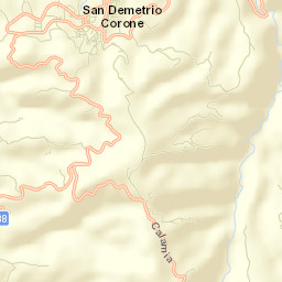 Provincia di Cosenza Street Map