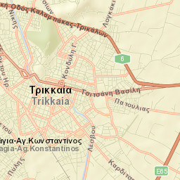 Tríkala Street Map
