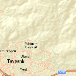 Tavşanlı Street Map