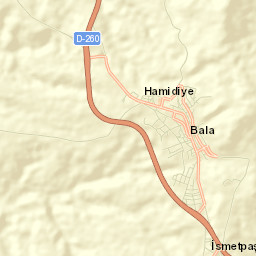 Bala İlçesi Street Map