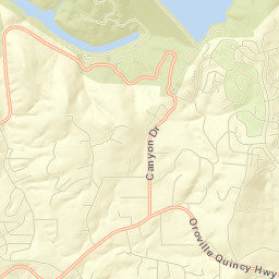 Oroville East Street Map