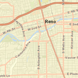 Reno, Nevada Street Map