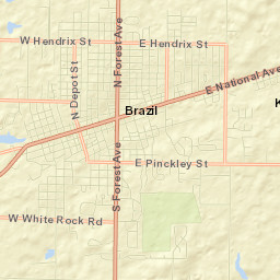 Brazil Street Map