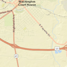733 Highland Avenue, Washington Court House Street Map