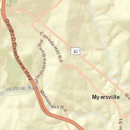 Myersville Street Map