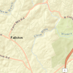 Fallston Street Map