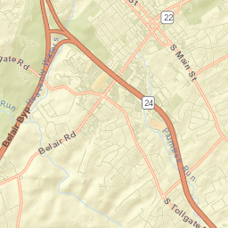 South Bel Air Street Map