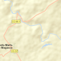Santa Marta de Magasca Street Map