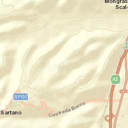 Sartano Street Map