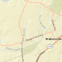 Walkersville Street Map