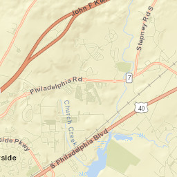 Riverside Street Map