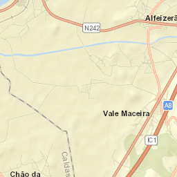Alfeizerão Street Map