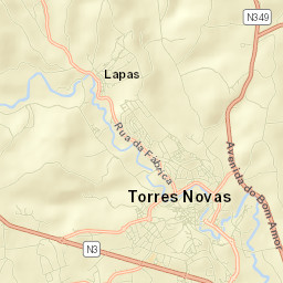 Torres Novas Street Map