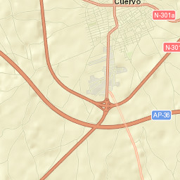 Mota del Cuervo Street Map