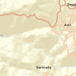 Acri Street Map