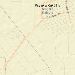 Megála Kalývia Street Map