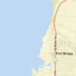 Fort Bragg Street Map