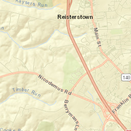Reisterstown Street Map