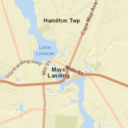 Mays Landing Street Map