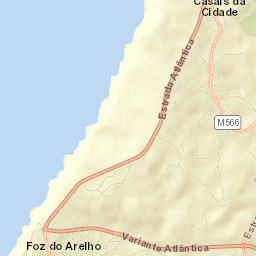 Foz do Arelho Street Map