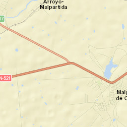 Malpartida de Cáceres Street Map